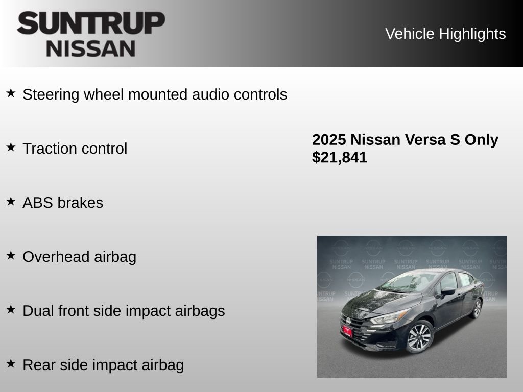 2025 Nissan Versa Sedan S - Photo 16
