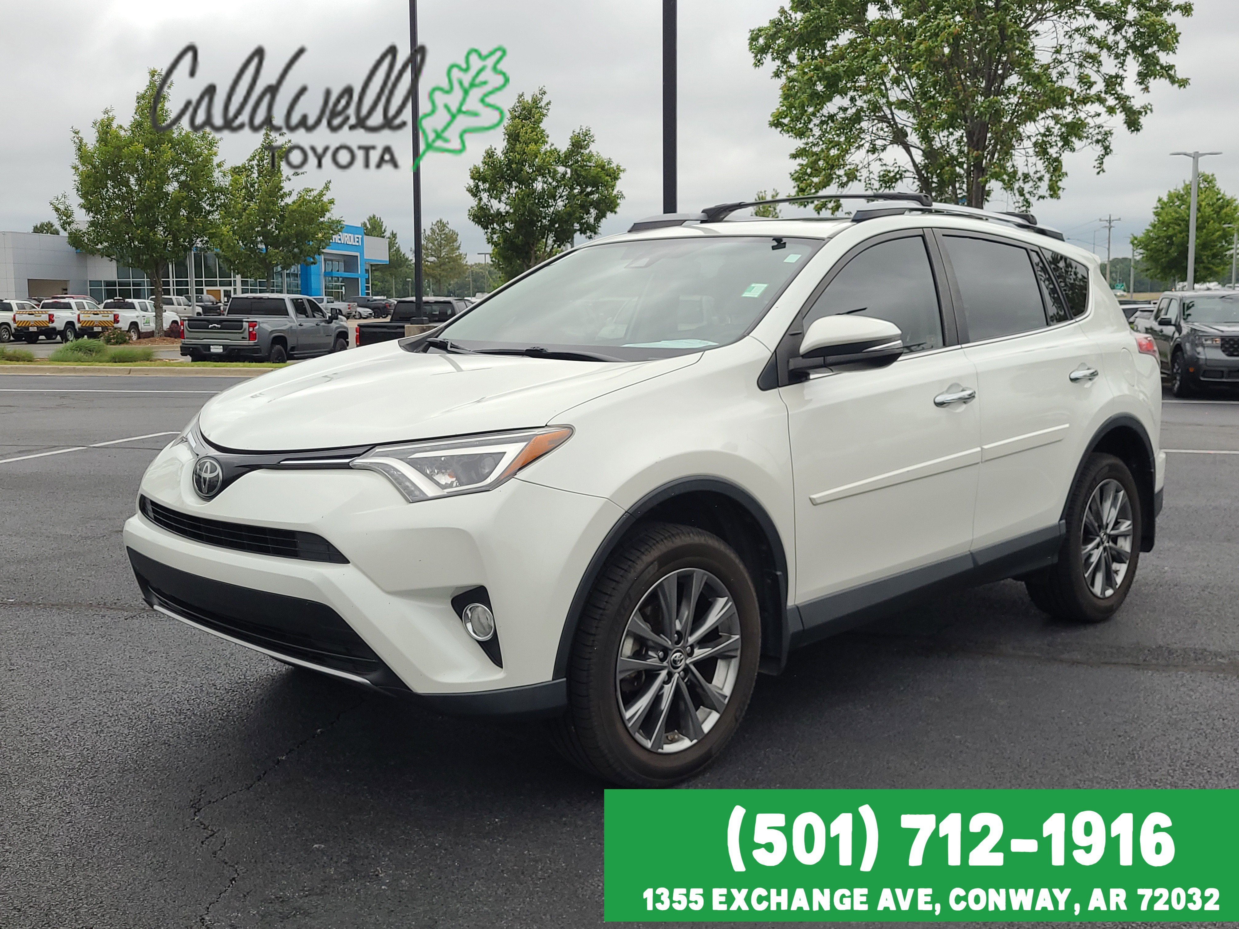 White (Blizzard Pearl) 2018 Toyota RAV4 Platinum SUV / Crossover Front-Wheel Drive