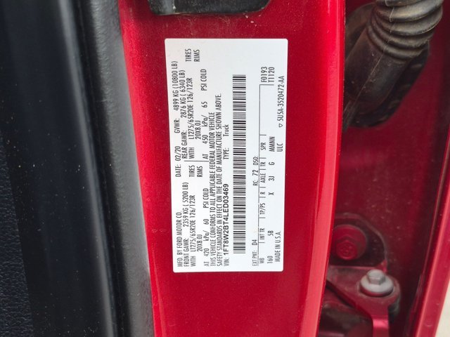 Certified Used 2020 Rapid Red Metallic Tinted Clearcoat Ford LARIAT image 66