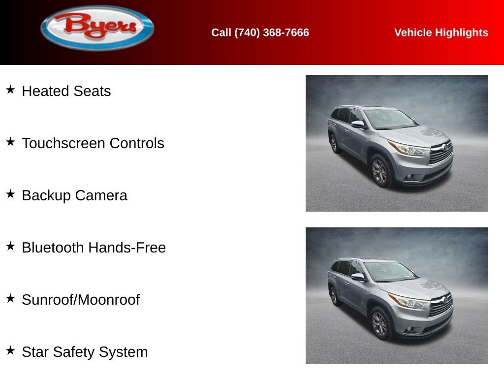 Used 2015 Silver Sky Metallic Toyota XLE V6 image 10