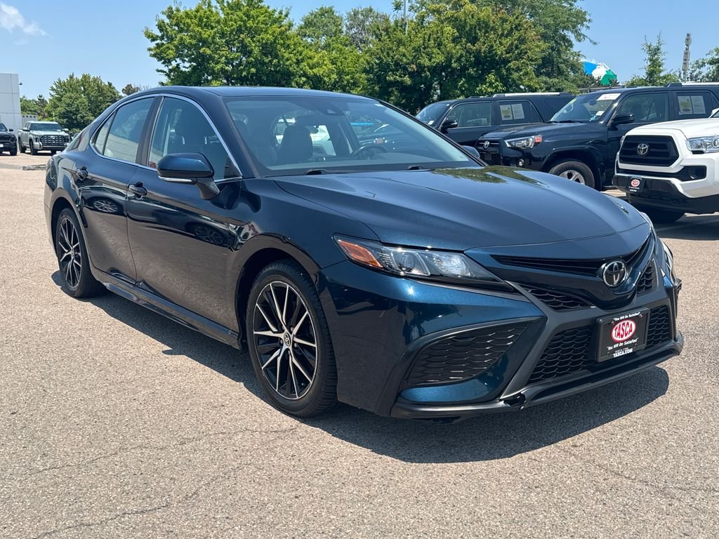 Used 2021 Blue Toyota SE image 9