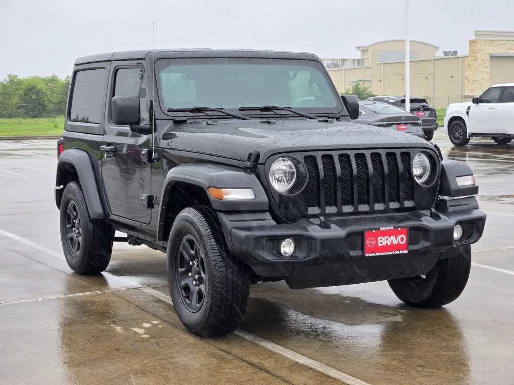 Used 2023 Black Jeep 2-Door Sport 4x4 image 3