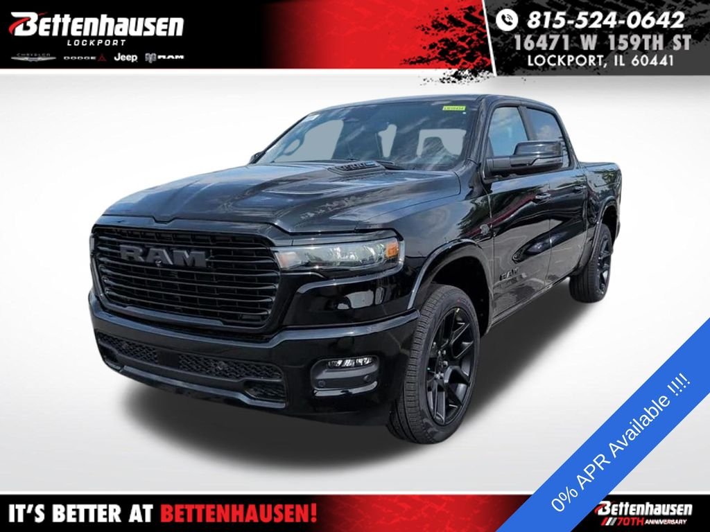 New 2027 Diamond Black Crystal Pearl-Coat Exterior Paint RAM Laramie image 13