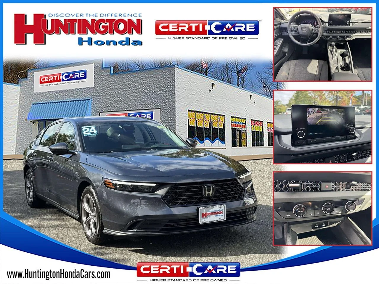 Used 2024 Meteorite Gray Metallic Honda EX image 1