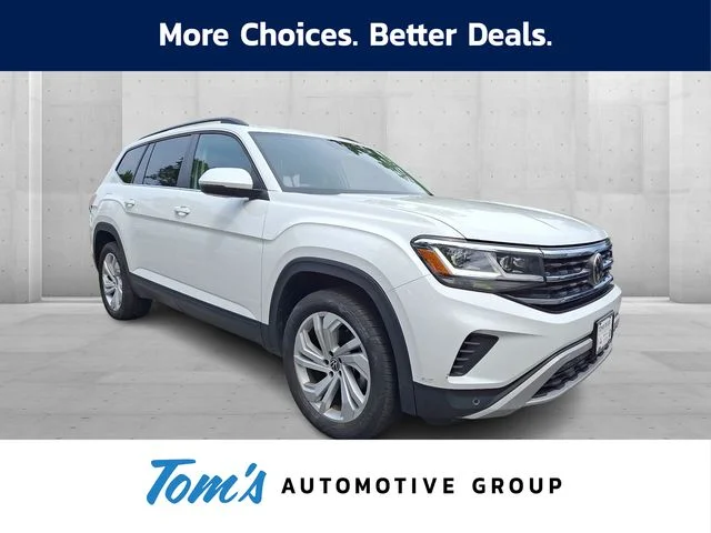 Used 2022 White Volkswagen 3.6L V6 SE w/Technology image 1