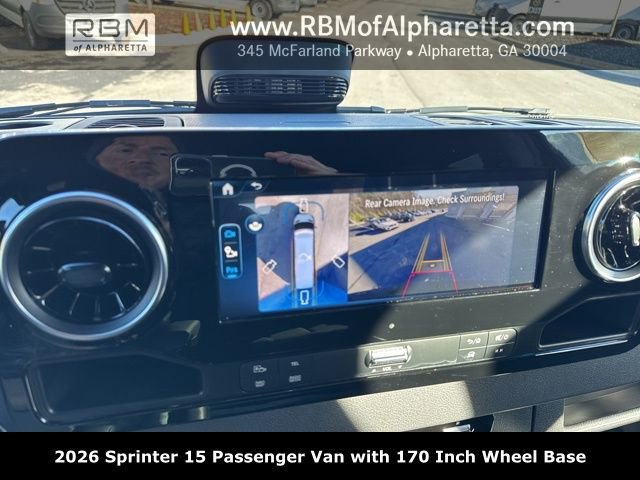 New 2026 Obsidian Black Metallic Mercedes-Benz 170 Wheel Base 15 Passenger image 18