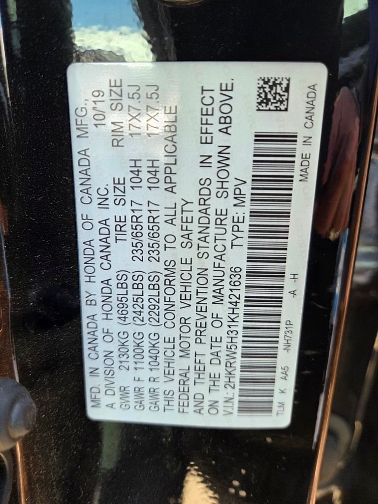 Used 2019 Modern Steel Metallic Honda LX image 8