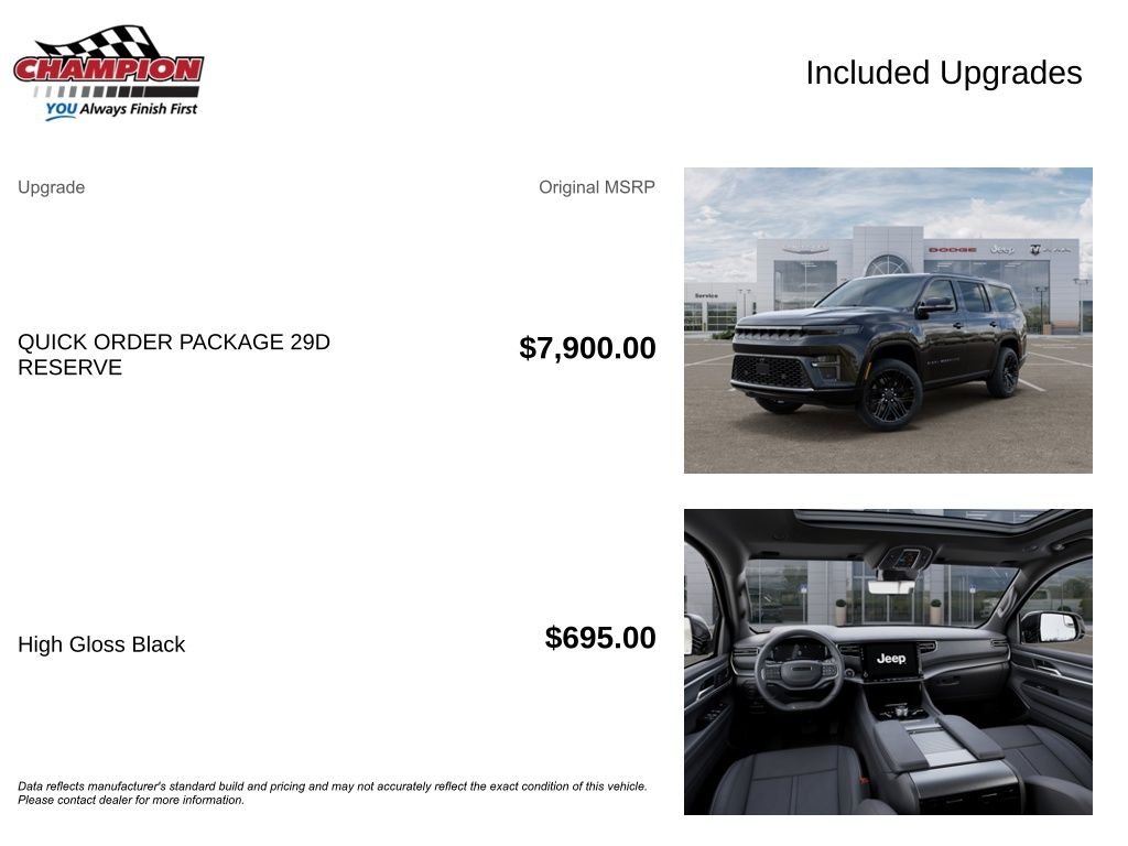 New 2026 High Gloss Black Exterior Paint Jeep Limited Reserve image 6