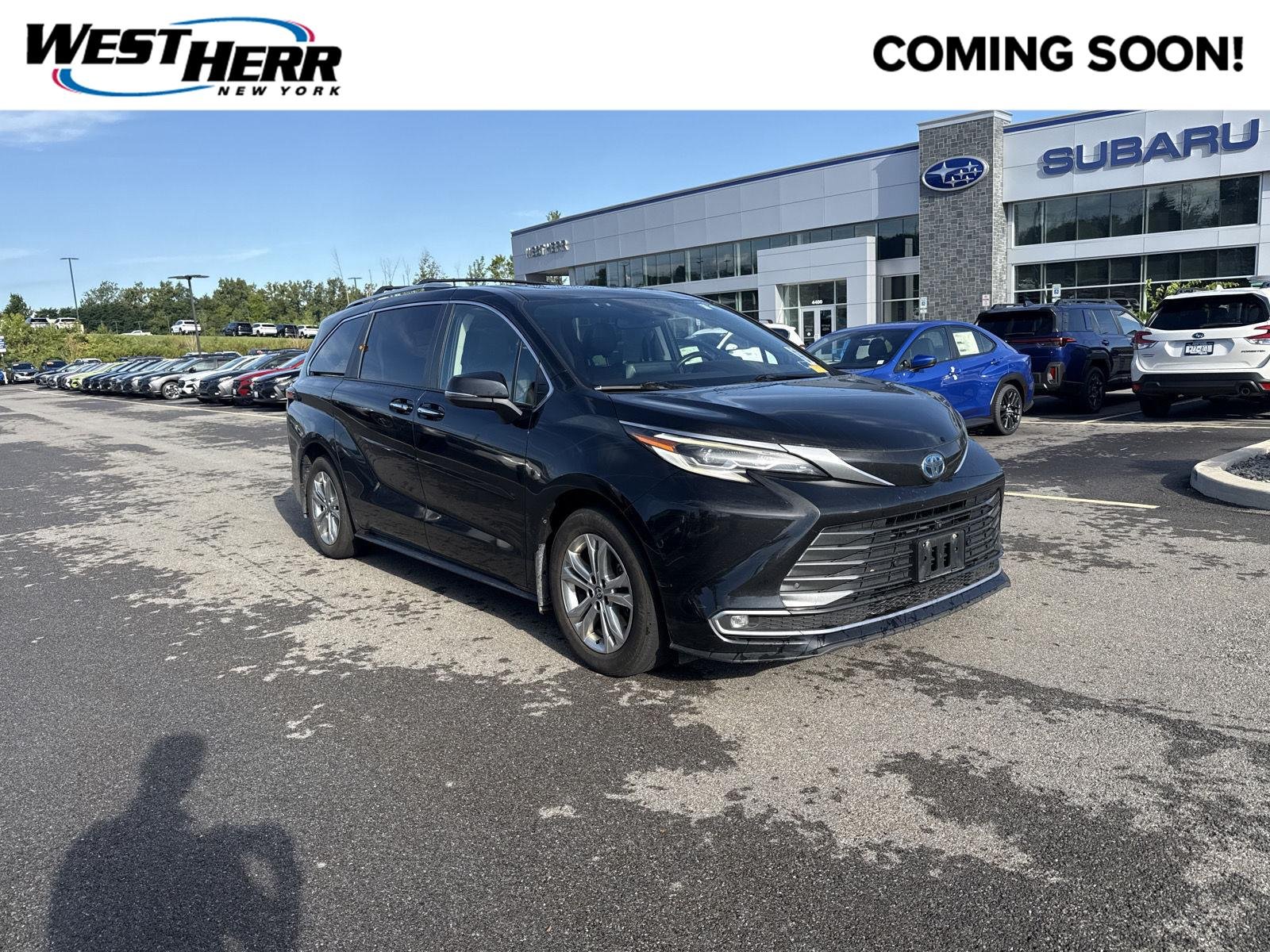 Used 2022 Midnight Black Metallic Toyota Platinum 7-Passenger image 1
