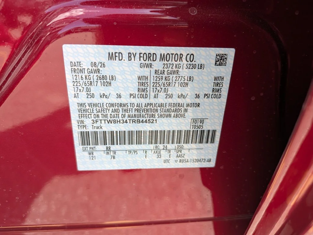 New 2026 Ruby Red Metallic Tinted Clearcoat Ford XLT image 33