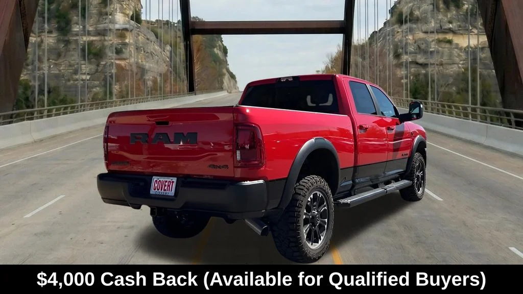 New 2026 Flame Red Clear-Coat Exterior Paint RAM Rebel image 9