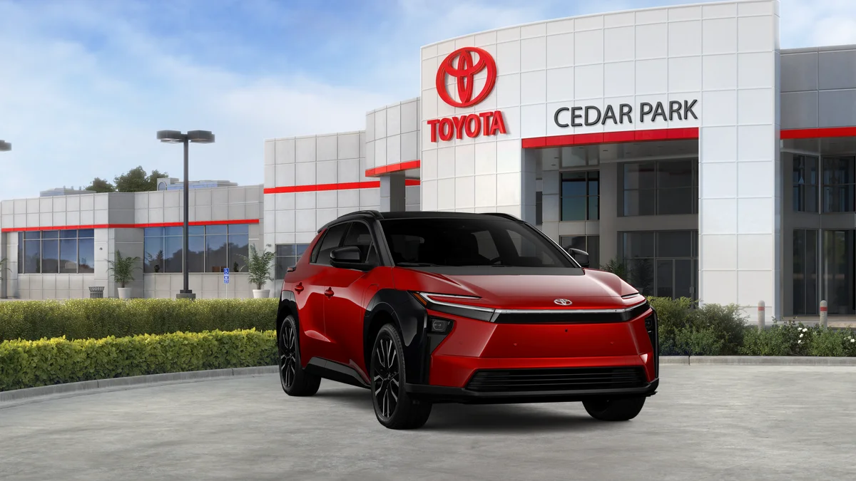 New 2026 Supersonic Red with Midnight Black Metallic roof Toyota Limited image 41