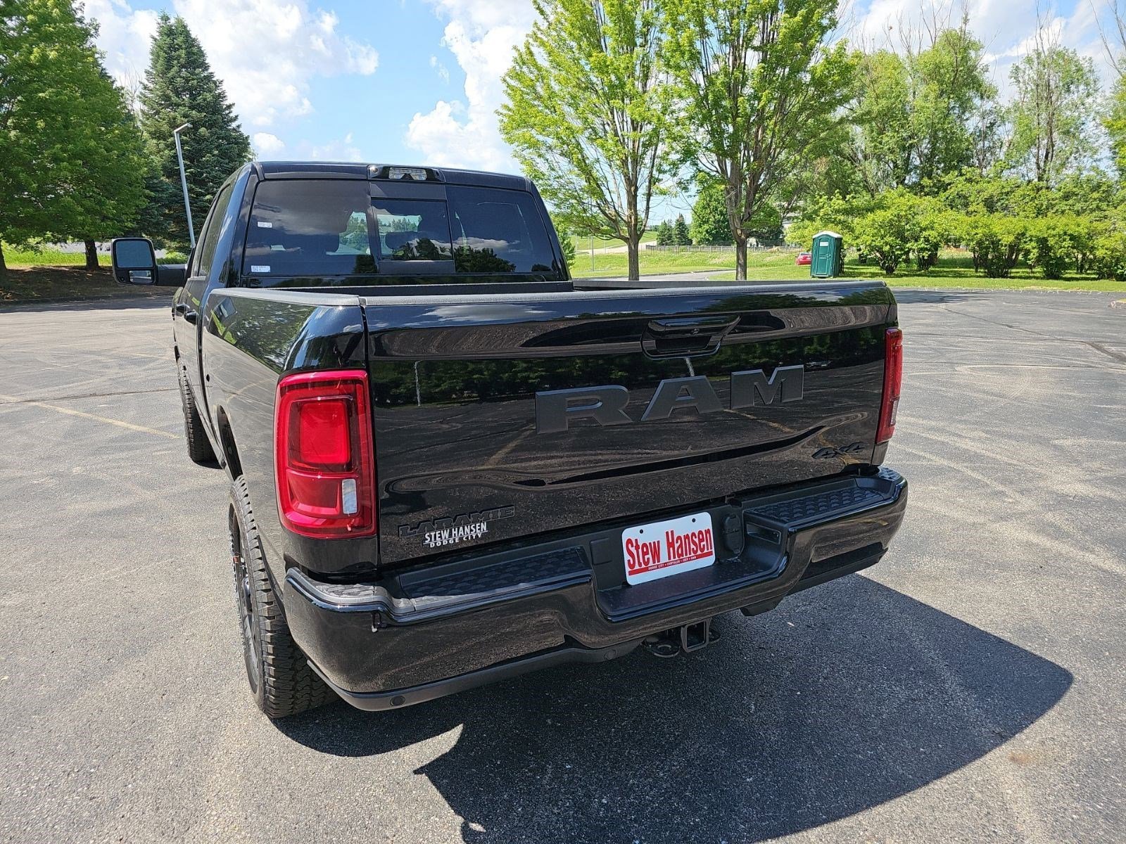 New 2026 Diamond Black Crystal Pearlcoat Ram Laramie image 3