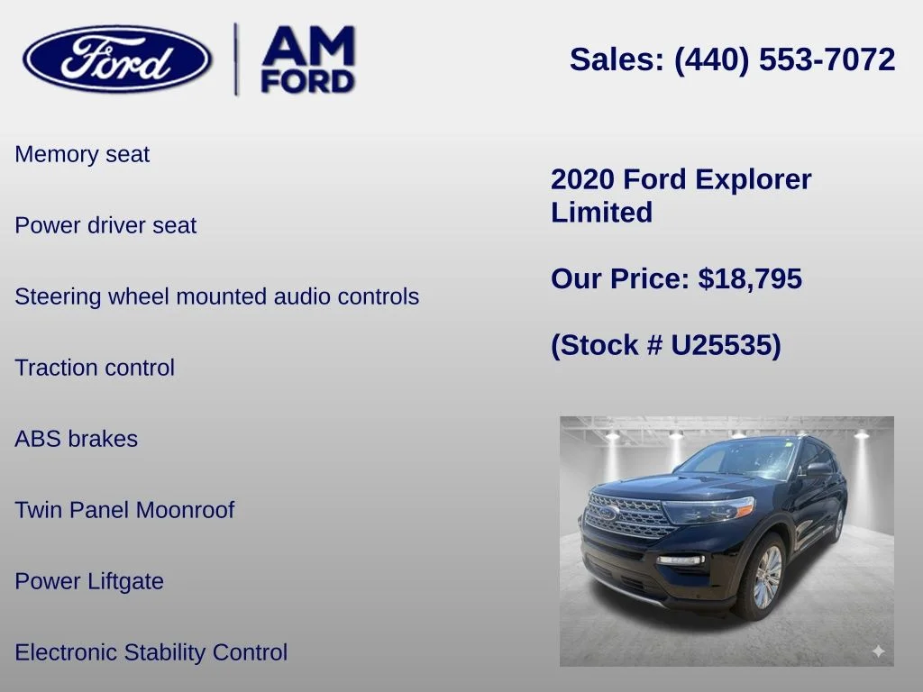 Certified Used 2020 Black Metallic Ford Limited image 12