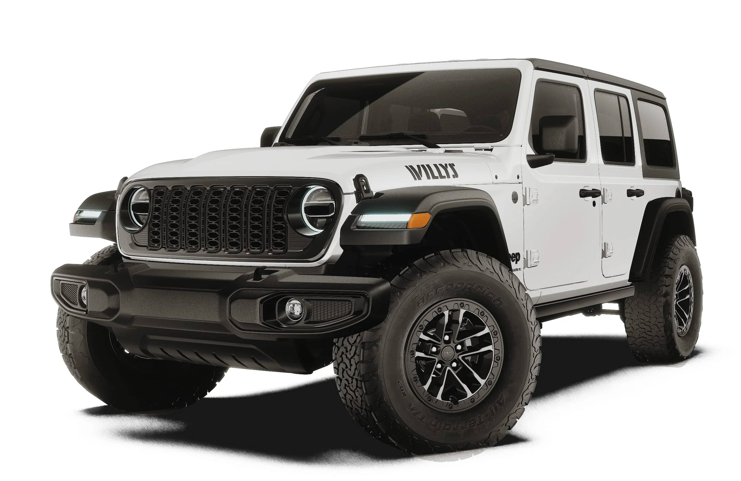 New 2027 Bright White Clear-Coat Paint Jeep Willys image 1