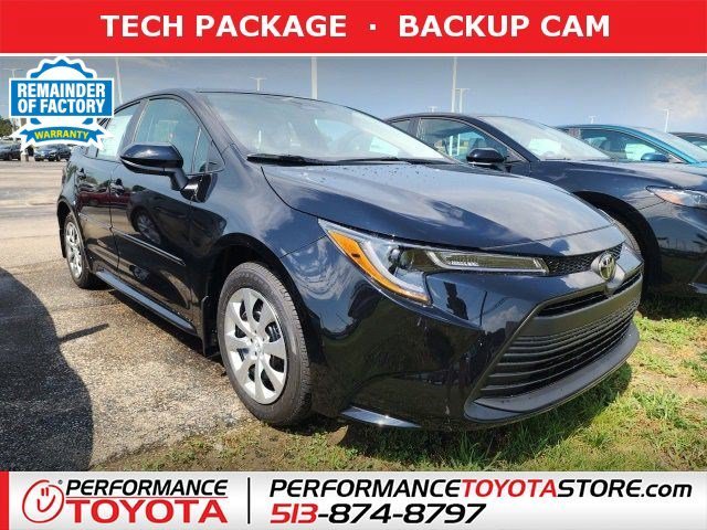 Used 2025 Midnight Black Metallic Toyota LE image 1