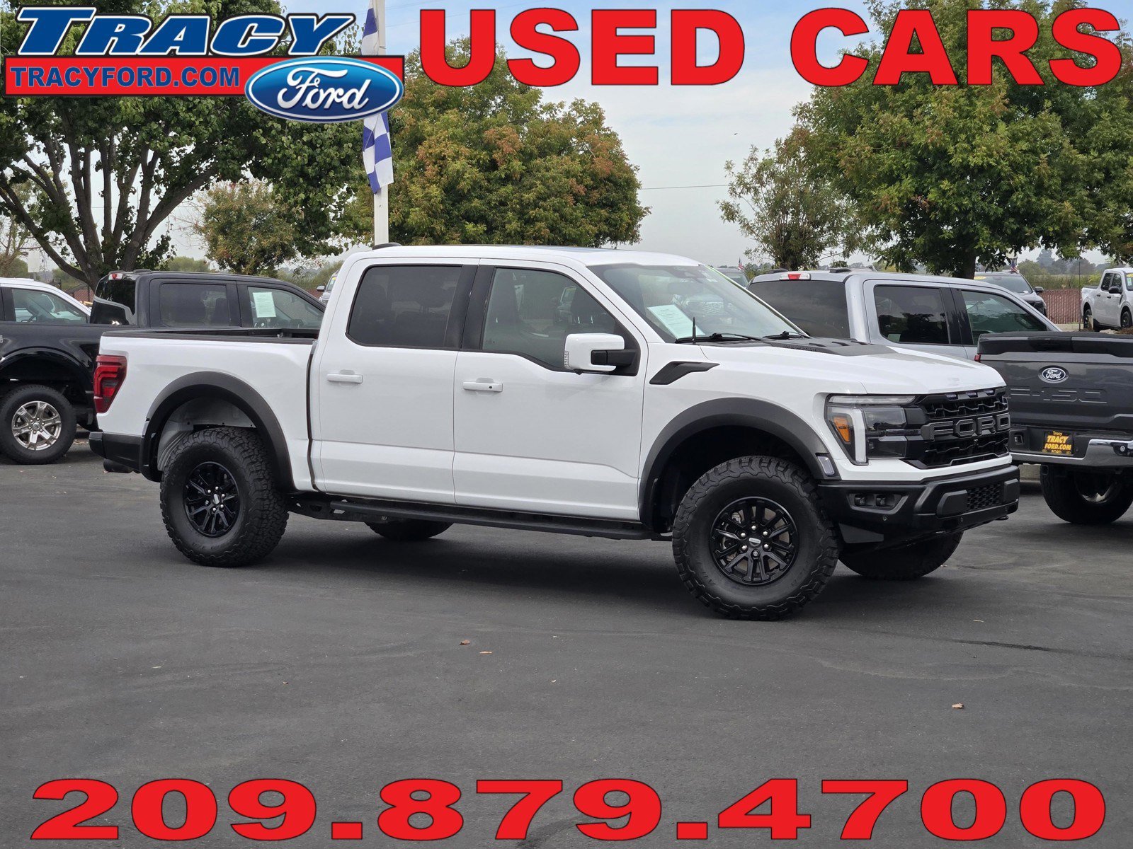 Certified Used 2025 White Ford Raptor image 1