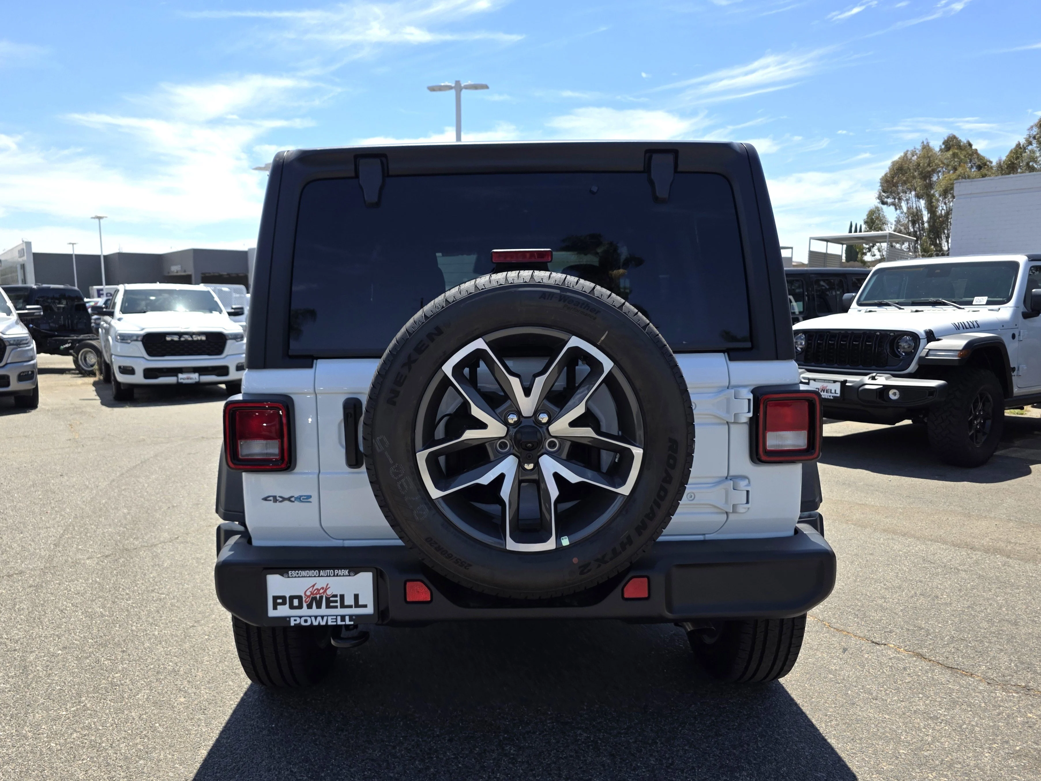 New 2025 Bright White Clearcoat Jeep Sport S 4xe image 4