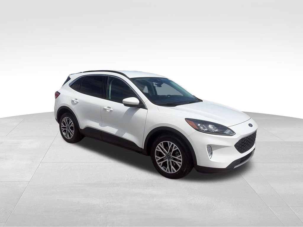 Used 2022 White Metallic Ford SEL image 8