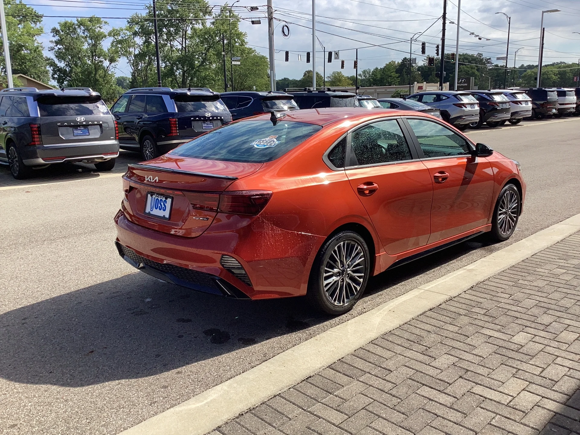 Used 2023 Fire Orange Kia GT-Line image 4