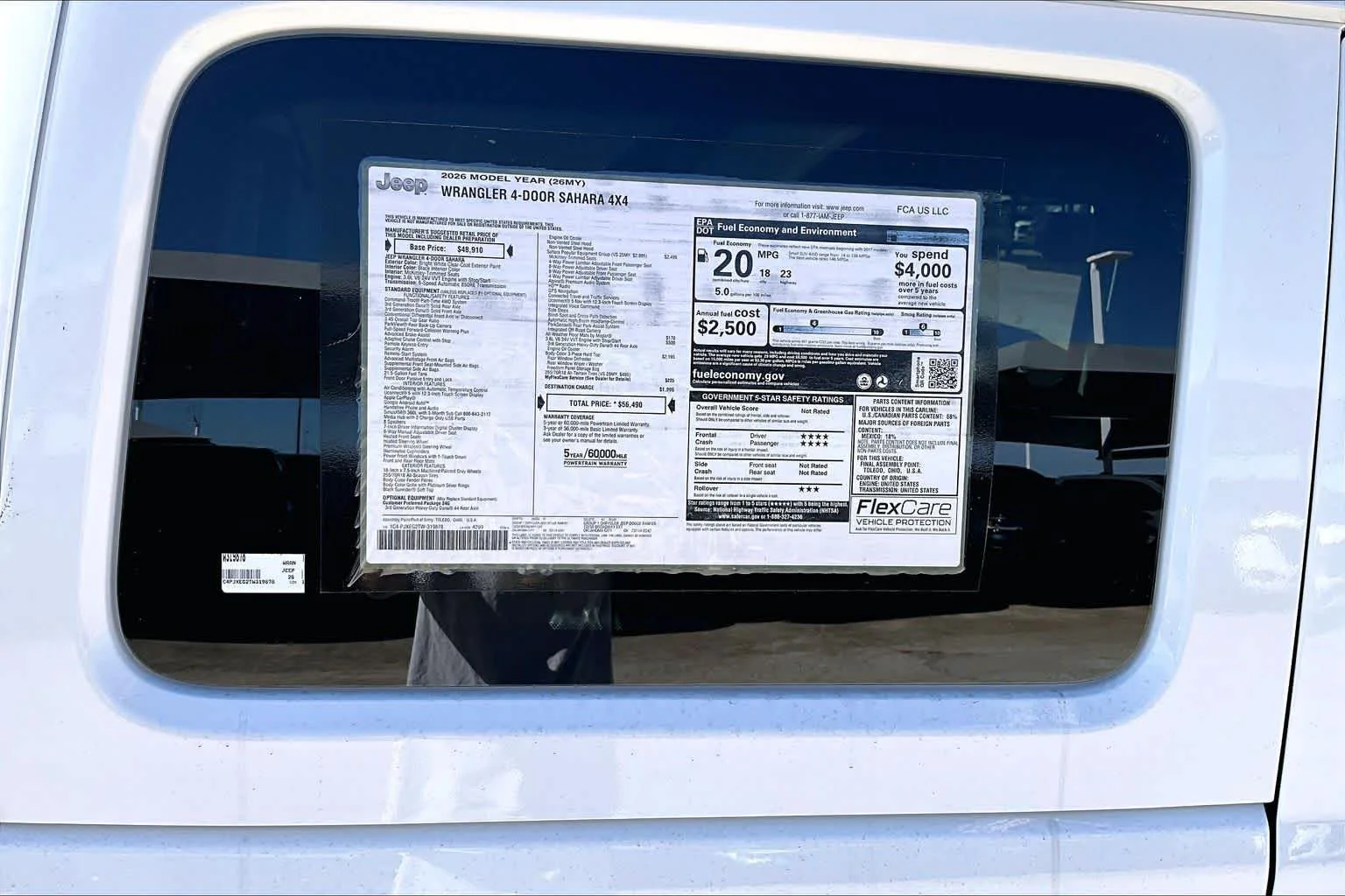 New 2026 Bright White Clearcoat Jeep Sahara image 17