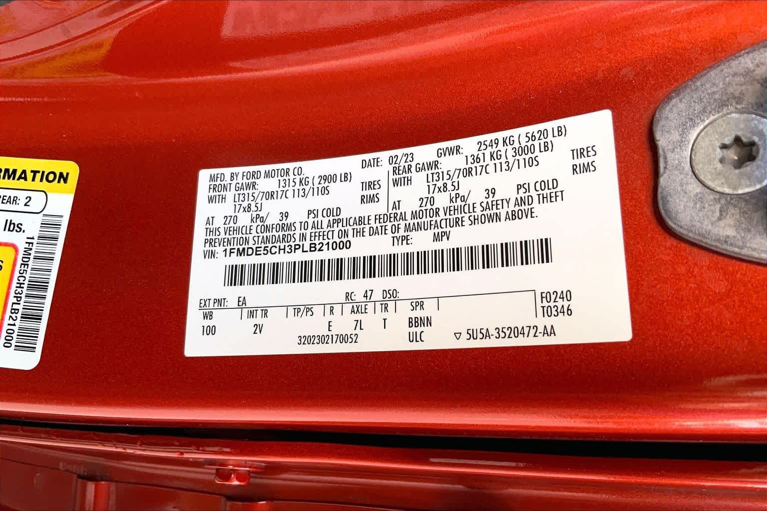 Used 2023 Hot Pepper Red Metallic Tinted Clearcoat Ford Outer Banks image 29