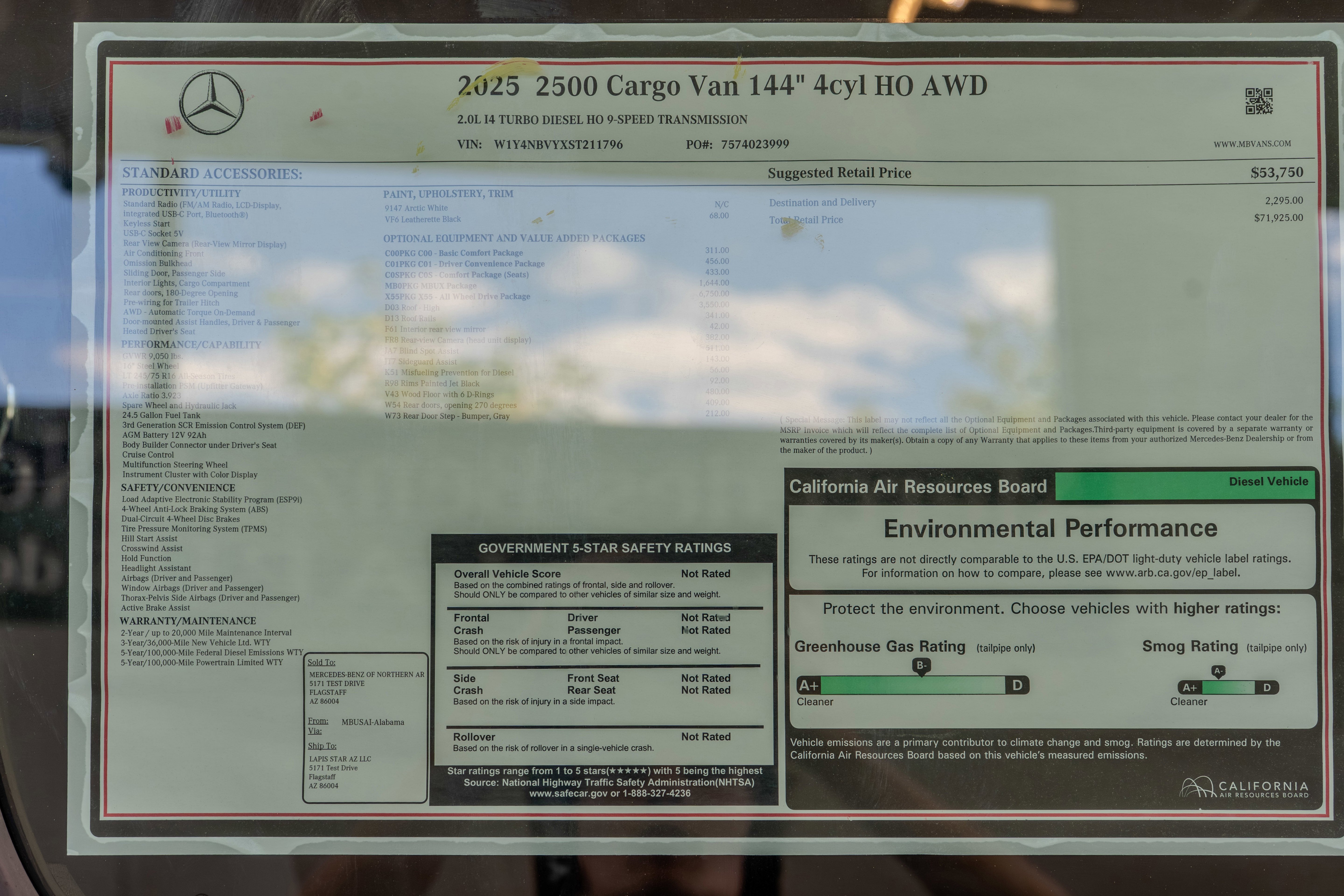 2025 Mercedes-Benz Sprinter Cargo Van Base - Photo 74