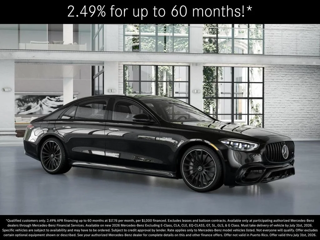 New 2026 Obsidian Black Metallic Mercedes-Benz AMG® S 63 E 4MATIC Sedan image 54
