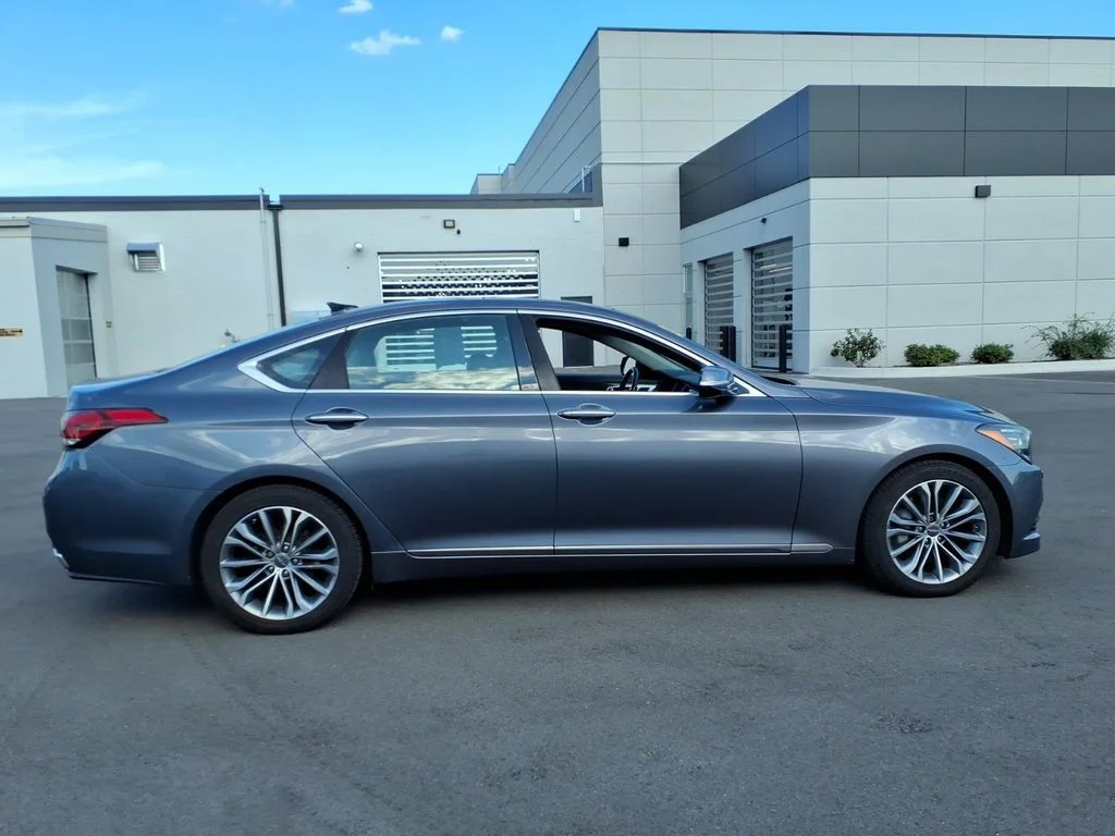 Used 2015 Hyundai Genesis Base with VIN KMHGN4JE1FU046242 for sale in Moline, IL