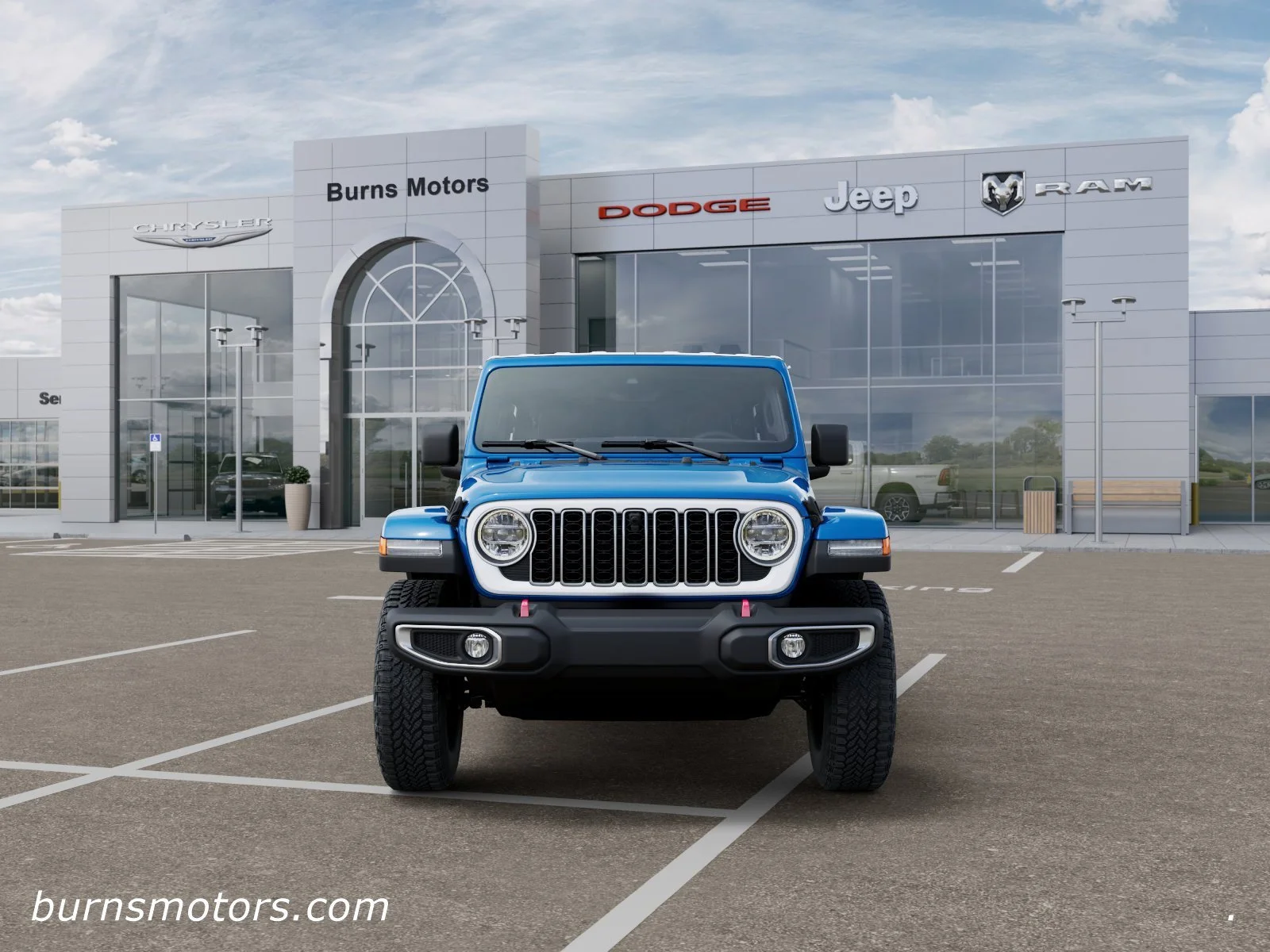 New 2026 Hydro Blue Pearl-Coat Exterior Paint Jeep Sahara 4-Door image 6