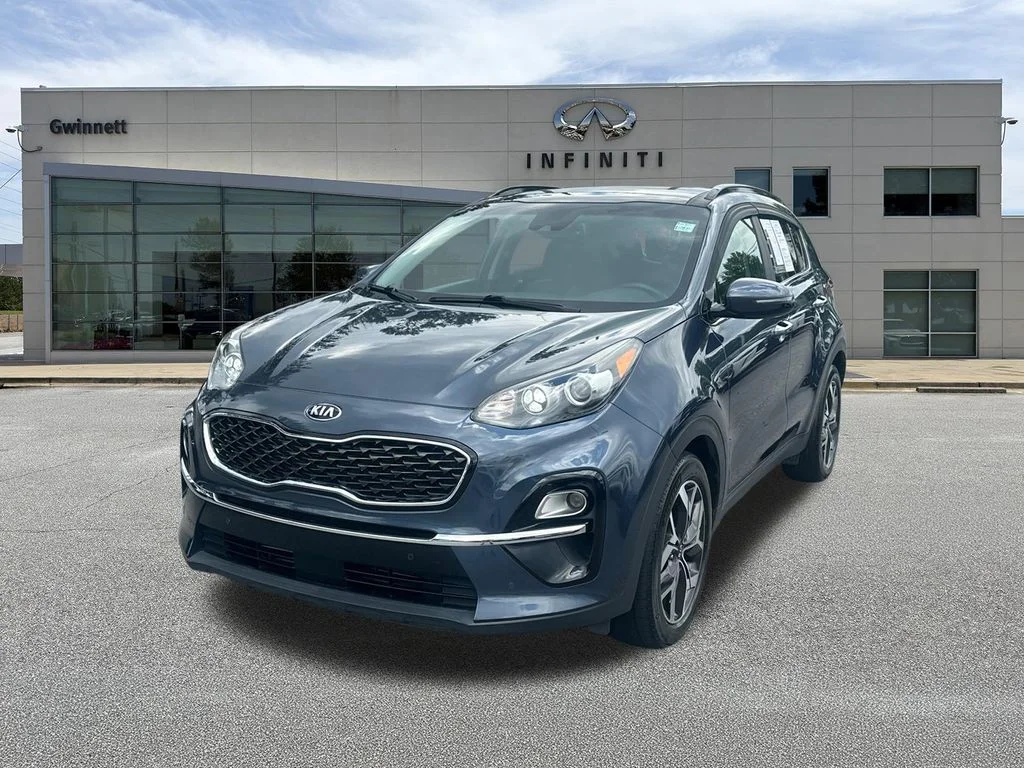 Used 2021 Blue Kia EX image 1