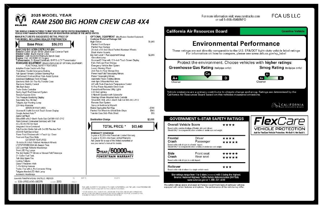 Certified Used 2025 White Ram Big Horn image 4