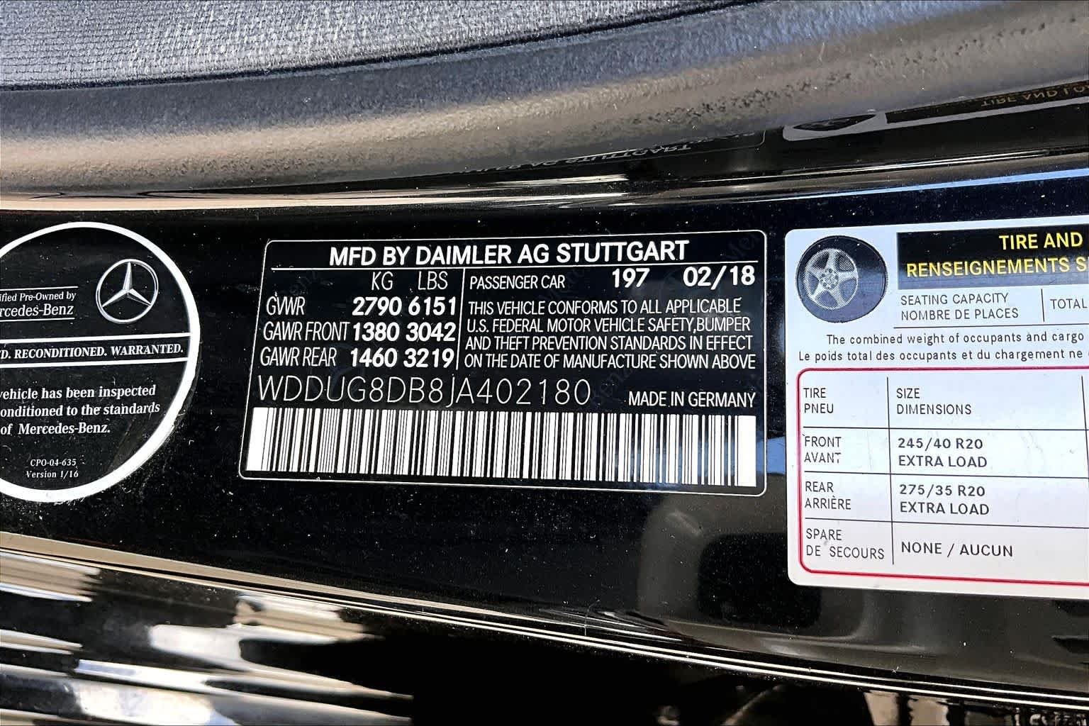 Used 2018 Obsidian Black Metallic Mercedes-Benz S 560 image 36
