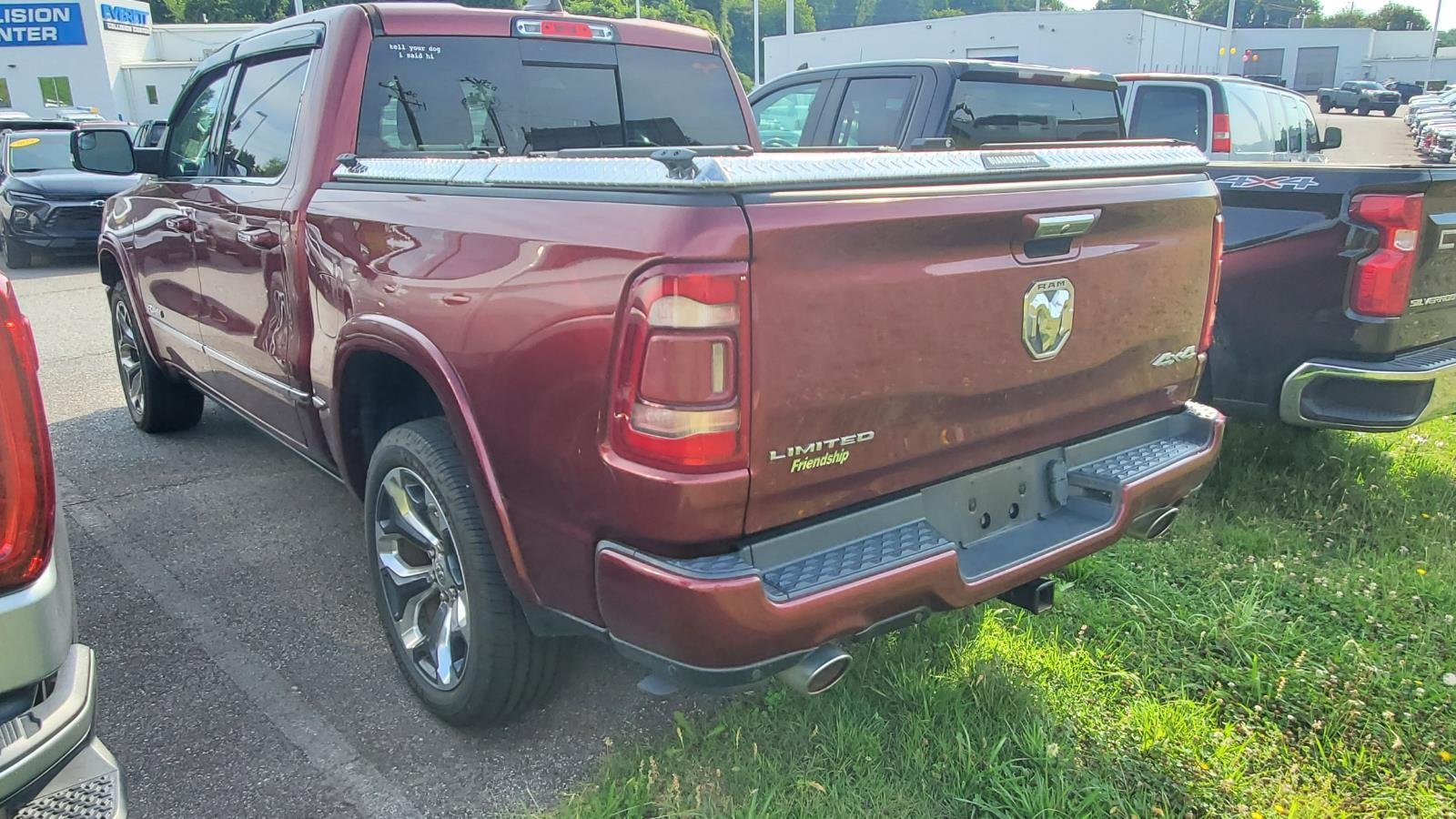 Used 2020 Delmonico Red Pearlcoat Ram Limited image 8