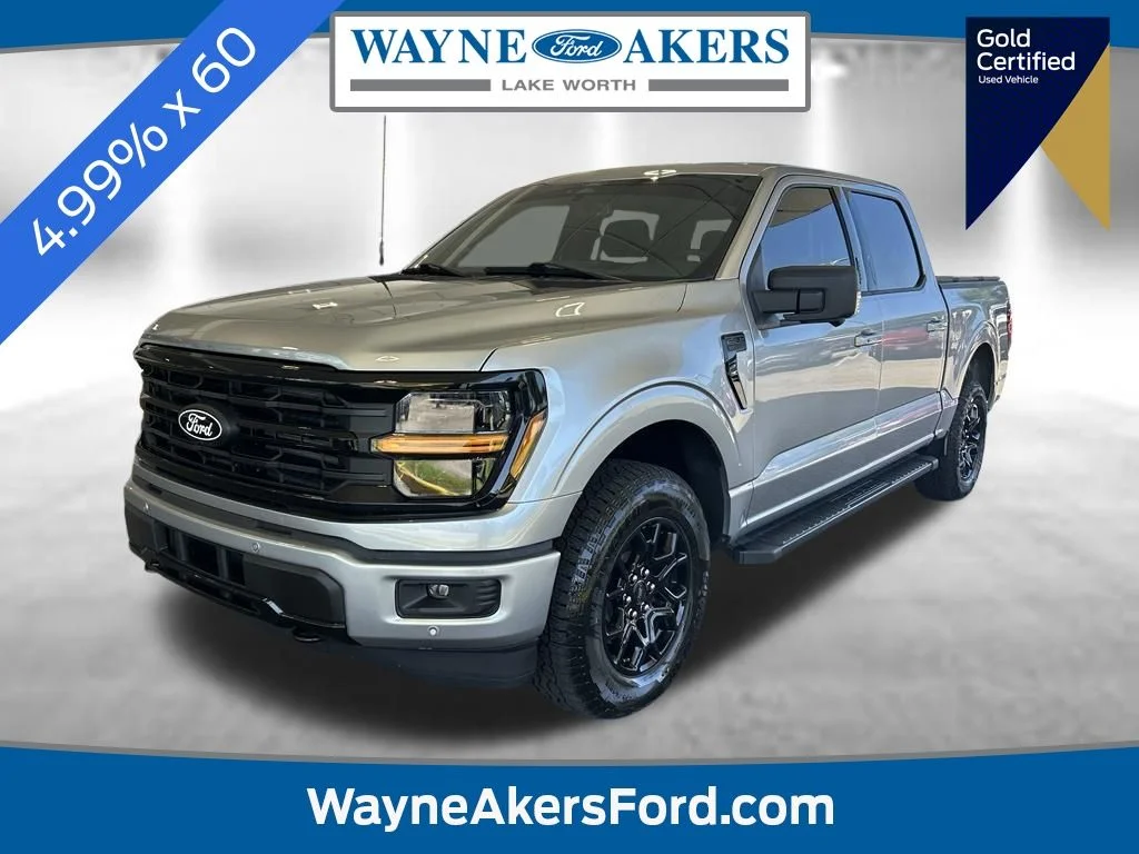 Certified Used 2024 Silver Metallic Ford XLT image 1