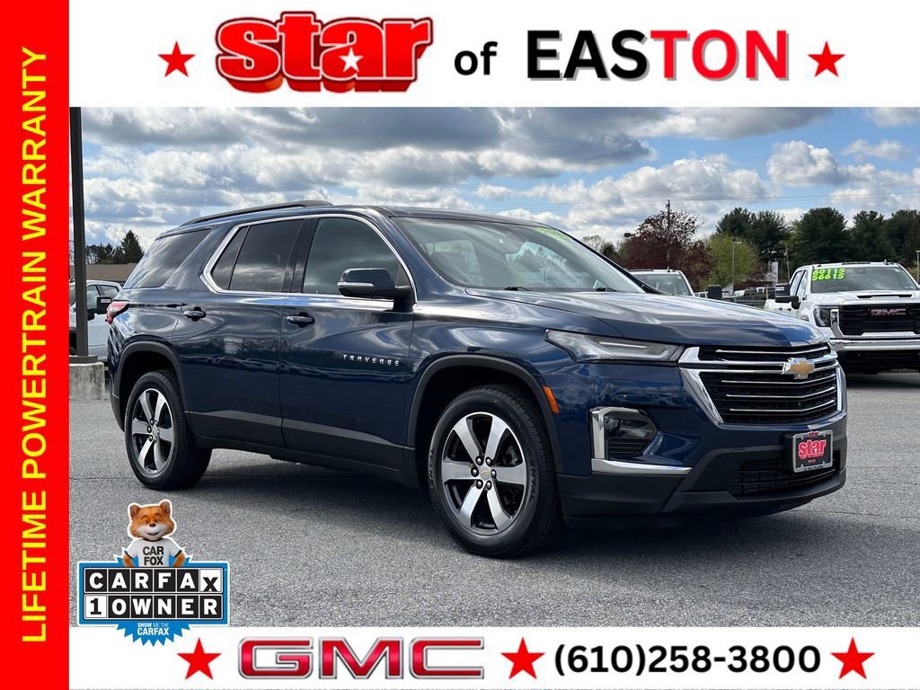 Used 2023 Northsky Blue Metallic Chevrolet LT Leather image 1