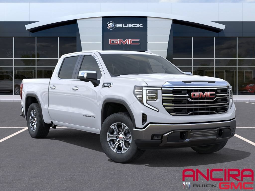 New 2026 Glacier White Tricoat GMC SLT image 1