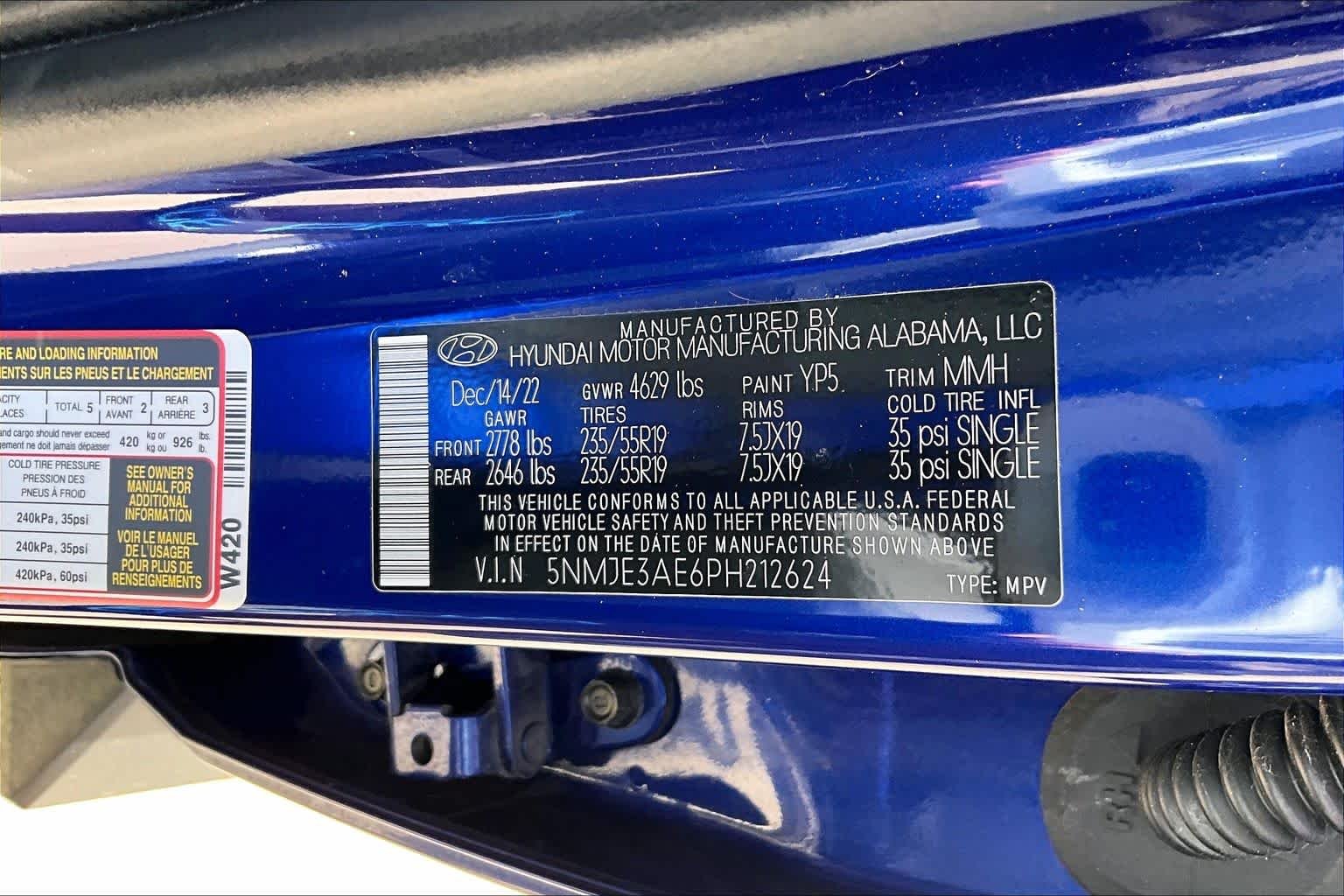Used 2023 Intense Blue Hyundai Limited image 30
