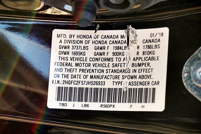 Used 2018 Purple Honda LX image 12