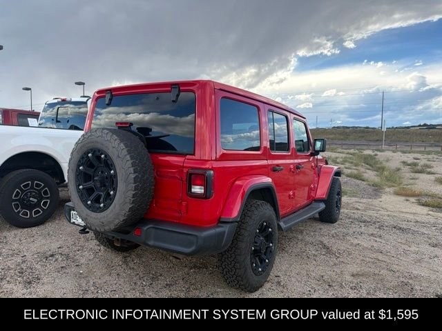 Used 2018 Firecracker Red Clearcoat Jeep Unlimited Sahara image 6