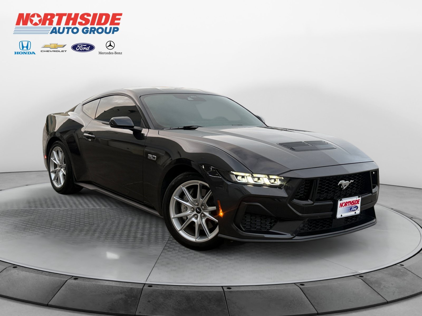 Used 2024 Dark Matter Gray Metallic Ford GT Premium image 1