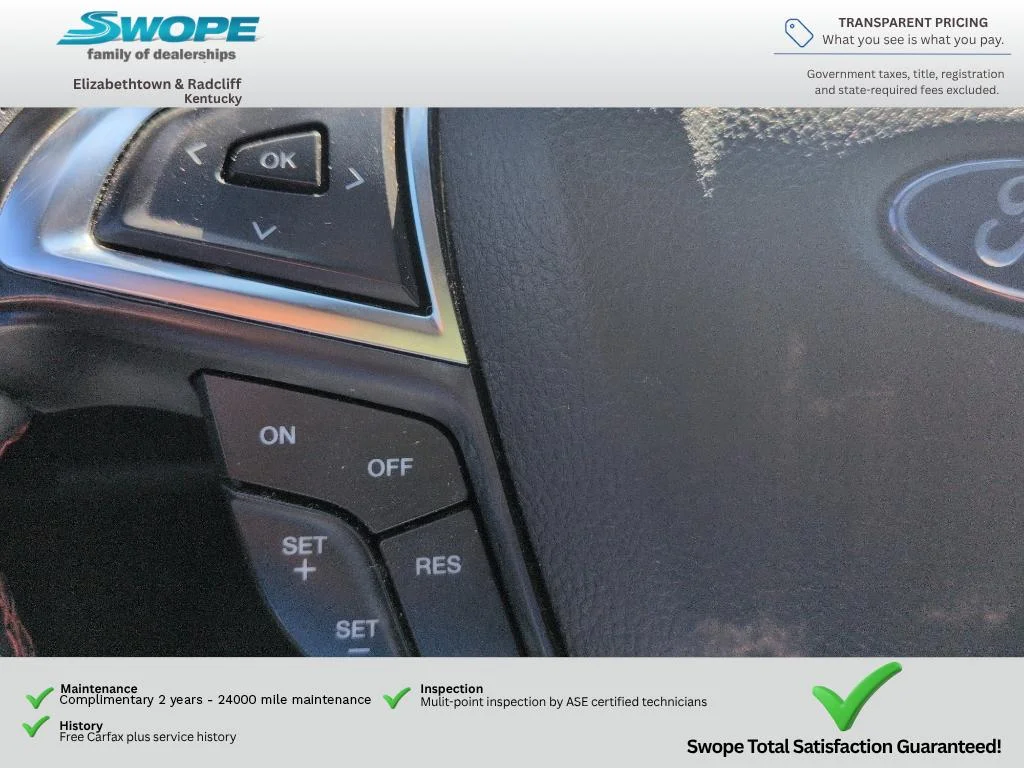 Used 2024 Star White Metallic Tri-Coat Ford ST-Line image 18