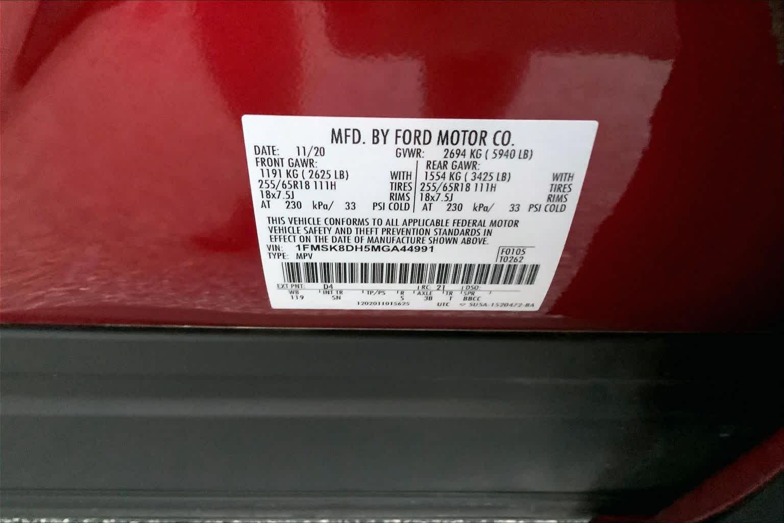 Used 2021 Rapid Red Metallic Tinted Clearcoat Ford XLT image 30
