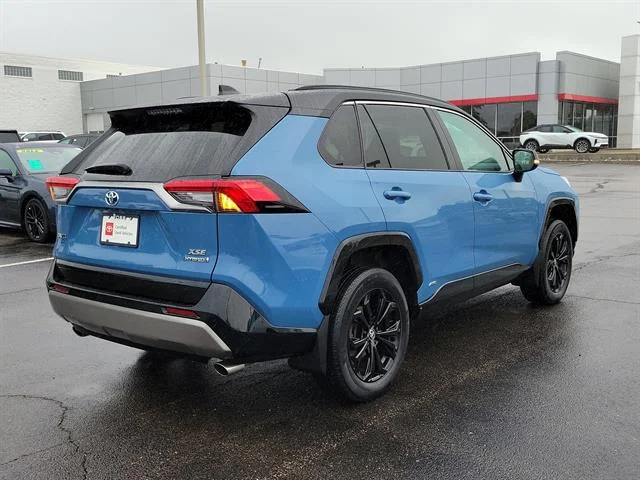 Certified Used 2022 Calvary Blue w/Midnight Black Metallic Roof Toyota XSE image 34