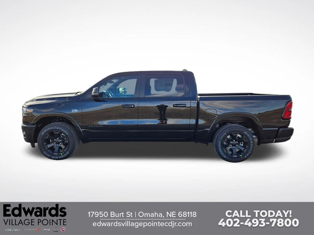 New 2026 Diamond Black Crystal Pearl-Coat Exterior Paint RAM Big Horn/Lone Star image 6