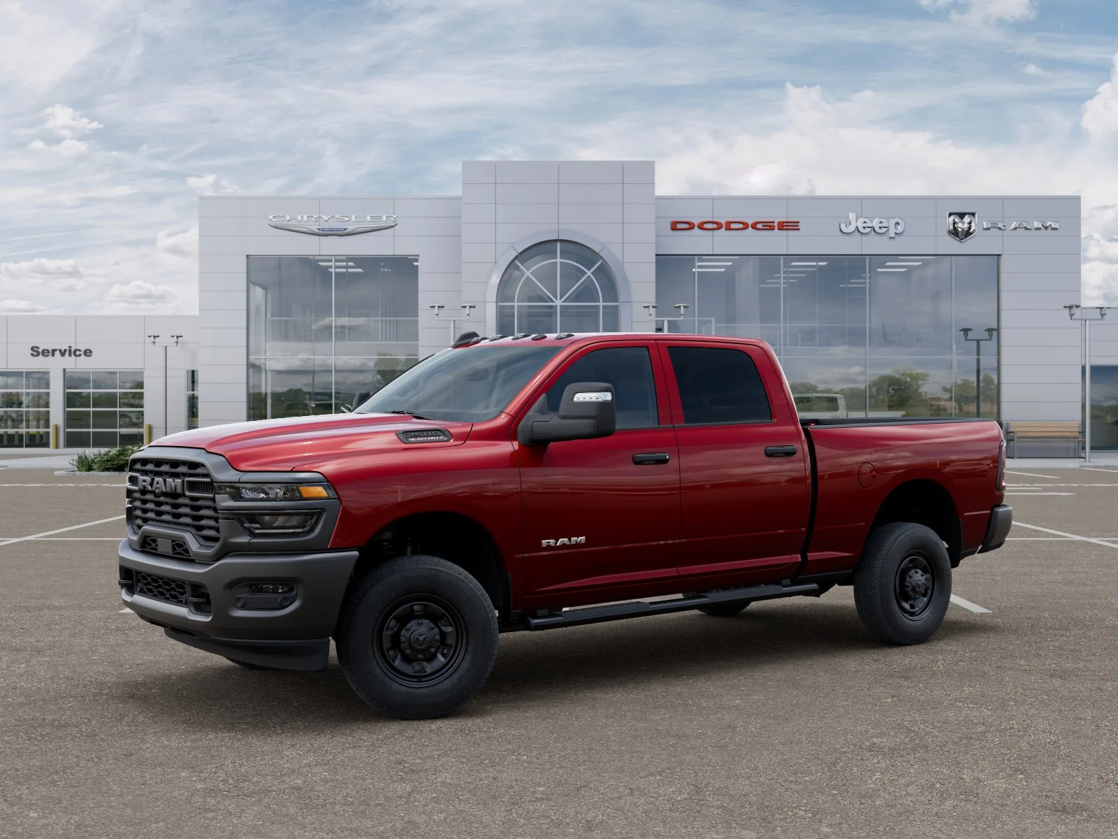 New 2026 Molten Red Pearl-Coat Exterior Paint RAM Tradesman image 25