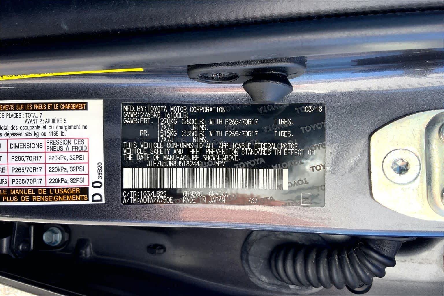 Used 2018 Magnetic Gray Metallic Toyota SR5 Premium image 36