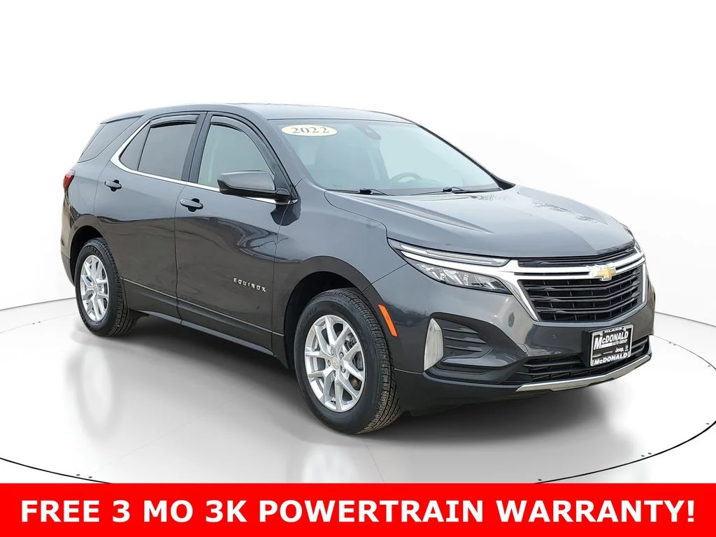 Used 2022 Chevrolet Equinox 2FL with VIN 2GNAXJEV0N6109395 for sale in Clare, MI