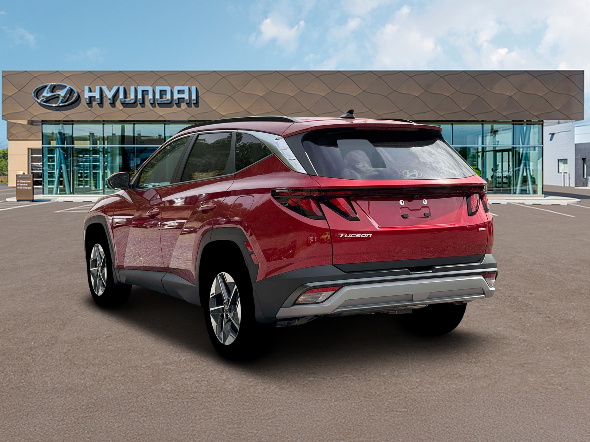 New 2026 Red Hyundai SEL AWD image 5