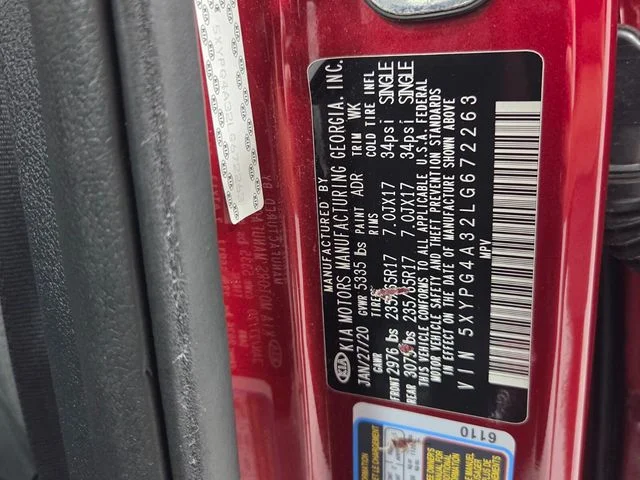 Used 2020 Red Kia LX image 17